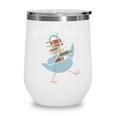 Read More Books Pigeon Book Lover Wine Tumbler