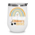 I Still Read Children's Books Rainbow Wine Tumbler