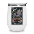 The Reader Tarot Card Book Dragon Romantasy Fantasy Bookish Wine Tumbler