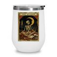 The Reader Tarot Card Book Lover Skeleton Art Goth Style Wine Tumbler The Reader Tarot Card Book Lover Skeleton Art Goth Style Wine Tumbler