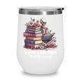 Reading A Book Per Day Keeps Reality Away Skeleton Books Wine Tumbler