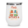Reading Gnomes Cute Easily Distracted By Books And Gnomes Wine Tumbler