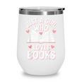 Reading Just A Girl Who Loves Books Wine Tumbler Reading Just A Girl Who Loves Books Wine Tumbler