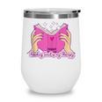 Reading Smut Is My Therapy Romance Book Reader Humor Wine Tumbler