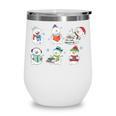 Reading Snowman Christmas Book Lovers Bookworm Librarian Wine Tumbler Reading Snowman Christmas Book Lovers Bookworm Librarian Wine Tumbler