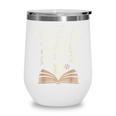 Reading All Winter Cozy Book Lover And Literary Escape Wine Tumbler Reading All Winter Cozy Book Lover And Literary Escape Wine Tumbler