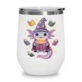 ReadsALOTL Cute Axolotl Book Lover Wine Tumbler