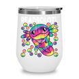 Readsolotl Cute Axolotl Book Lover Reading Women Girls Wine Tumbler