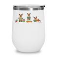 Reindeer Reading Books Christmas Library Classroom Wine Tumbler