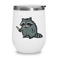 i Require Books Raccoon Wine Tumbler