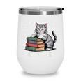Retro I Just Want To Read Books And Pet Cats Wine Tumbler Retro I Just Want To Read Books And Pet Cats Wine Tumbler