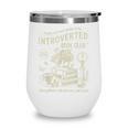 Retro Proud Anti Social Member Of Introverted Book Club Wine Tumbler Retro Proud Anti Social Member Of Introverted Book Club Wine Tumbler