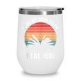 Retro I Put My Book Down To Be Here For Book Lover Wine Tumbler