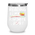 Retro Reading Is My Favorite Sport Baseball World Book Day Wine Tumbler Retro Reading Is My Favorite Sport Baseball World Book Day Wine Tumbler