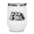 Retro I Stay Home I Read Books I Pet My Cat I Regret Nothing Wine Tumbler Retro I Stay Home I Read Books I Pet My Cat I Regret Nothing Wine Tumbler