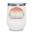 Retro Vintage Bookworm Library Shirt Book Lover Wine Tumbler