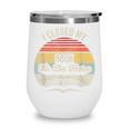 Retro Vintage I Closed My Book To Be Here Reading Teacher Wine Tumbler