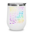 Return To Library Card Book Due Date Bookish Rainbow Reading Wine Tumbler