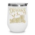 Romantasy Reader Book Reading Probably Reading About Dragons Wine Tumbler