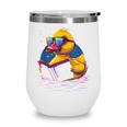 Rubber Duck Rubber Duckie Reading Book Rubber Duckling Wine Tumbler Rubber Duck Rubber Duckie Reading Book Rubber Duckling Wine Tumbler