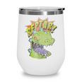 Rugrats Reptar Distressed Comic Book Style Cartoon Wine Tumbler Rugrats Reptar Distressed Comic Book Style Cartoon Wine Tumbler