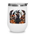 Salem Book Club Gothic Witch Vintage Halloween Art Wine Tumbler