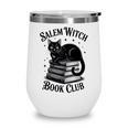 Salem Witch Book Club Bookish Halloween Cat Women Wine Tumbler Salem Witch Book Club Bookish Halloween Cat Women Wine Tumbler