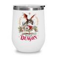 Santa's Favorite Book Dragon Christmas Magic Wine Tumbler