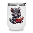 Scottish Terrier Reading a Book Dog Wine Tumbler Scottish Terrier Reading a Book Dog Wine Tumbler
