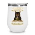 i Have Selective Hearing Cat Coffee Books Retro Wine Tumbler