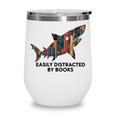 Shark Costume Teens Books Nerds Shark Stuffed Animal Sharks Wine Tumbler