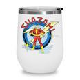 Shazam Comic Book Art Heroic Portrait Vintage Wine Tumbler