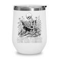 Skeleton Reading Book Anxious Stressed True Crime Obsessed Wine Tumbler