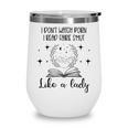 Smutty Book Lovers Romantasy Dark Fairy Tales Romance Reader I Dont Watch Porn Small Grey Wine Tumbler