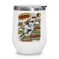 Softball Outfielder Best Traits Brave Retro Comic Book Art Premium Tri-Blend Wine Tumbler