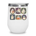 Spooky Teacher Halloween Ghost Reading Book Trick Or Treat Wine Tumbler