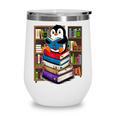 Teacher Librarian Kawaii Penguin Book Lover Penguin Wine Tumbler Teacher Librarian Kawaii Penguin Book Lover Penguin Wine Tumbler