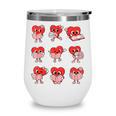 Teacher Valentines Day Reading Book Lover Bookworm Library Wine Tumbler
