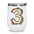 Toddler 3rd Birthday Books Themed 3 Year Old Boys Kids Girls Wine Tumbler Toddler 3rd Birthday Books Themed 3 Year Old Boys Kids Girls Wine Tumbler