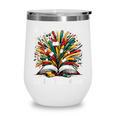 History Book Education Freedom Teacher Women Men Kids Wine Tumbler