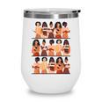 History Month Educated Black Women Girls Reading Books Wine Tumbler