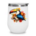 Toucan Reading Book Wine Tumbler