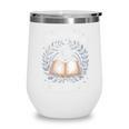 You Had Me At Trigger Warning Dark Romance Skeleton Book Wine Tumbler