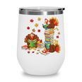 Turkey Reading Books Fall Librarian Book Lover Teacher Kids Wine Tumbler Turkey Reading Books Fall Librarian Book Lover Teacher Kids Wine Tumbler