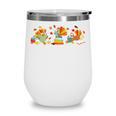 Turkey Reading Books Fall Thanksgiving Teacher Book Lovers Wine Tumbler