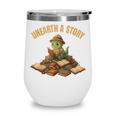 Unearth a Story Dinosaur Reading Books Summer 2026 Wine Tumbler