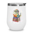 Unearth a Story Summer Reading 2026 Book Lover Dino Fun Wine Tumbler