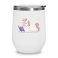 Unicorn Bookworm Believe In Yourself Cute And Inspirational Wine Tumbler