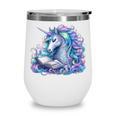 Unicorn Reading For Book Lovers Readers Wine Tumbler Unicorn Reading For Book Lovers Readers Wine Tumbler