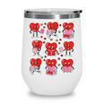Valentines Day Librarian Heart Reading Book Women Men Kids Wine Tumbler Valentines Day Librarian Heart Reading Book Women Men Kids Wine Tumbler
